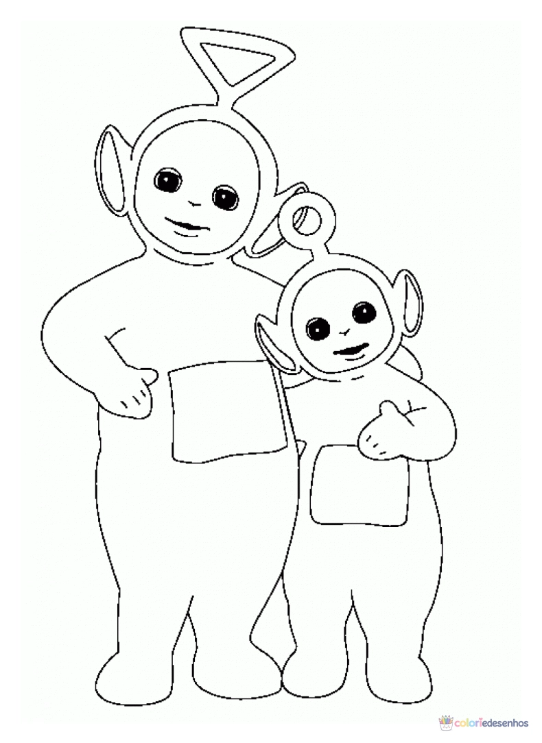 Teletubbies para colorir