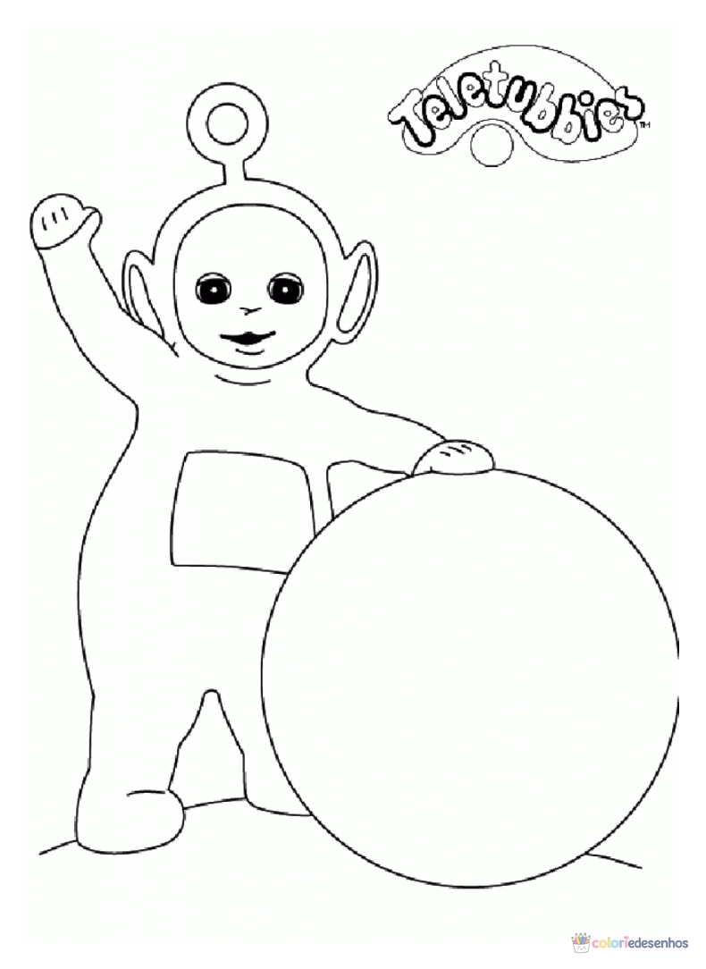 Teletubbies para colorir
