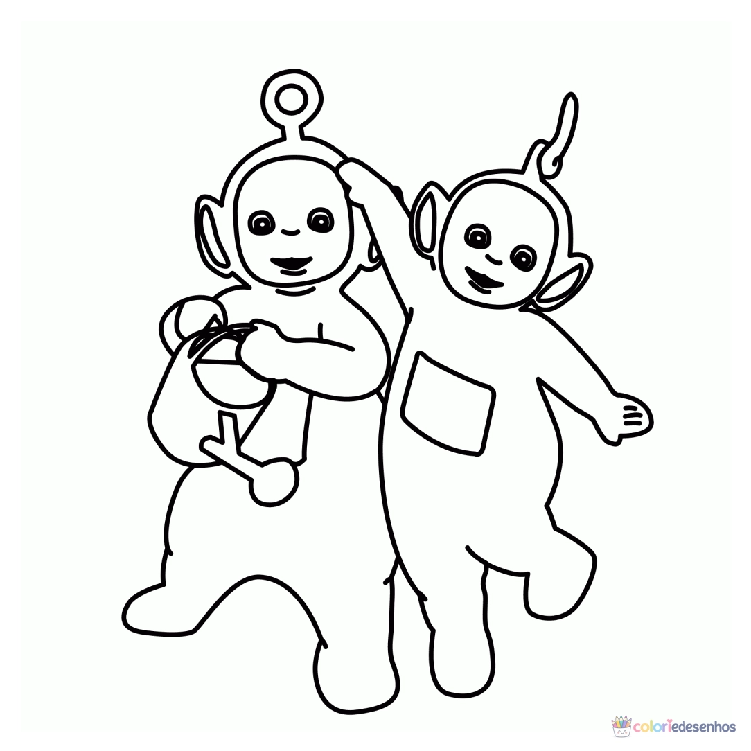 Teletubbies para colorir