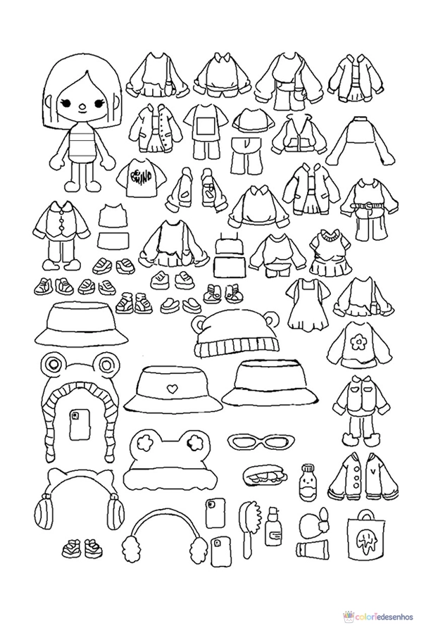 Toca Boca World para colorir