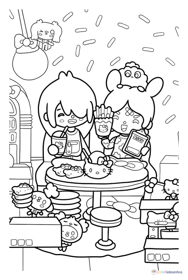 Toca Boca World para colorir