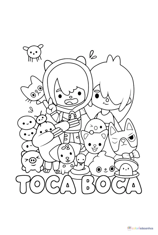 Toca Boca World para colorir