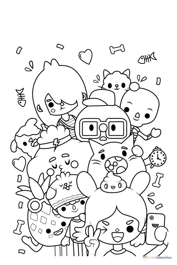 Toca Boca World para colorir