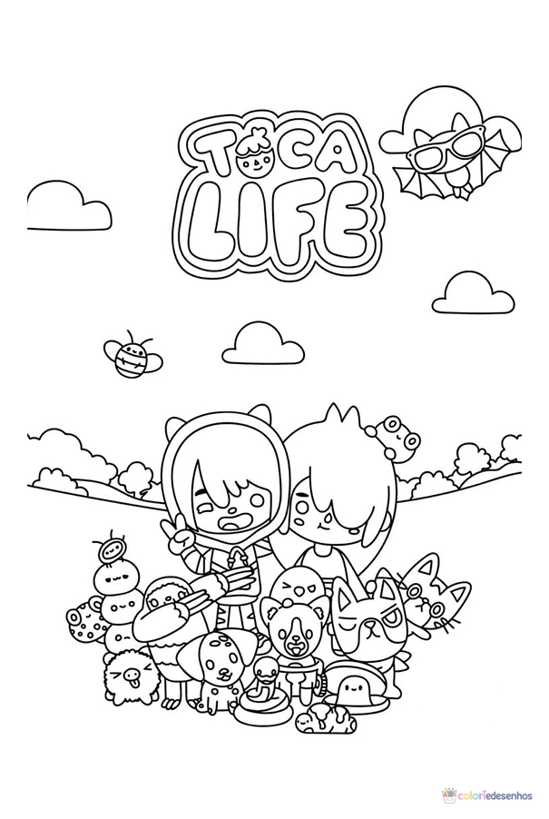 Toca Boca World para colorir