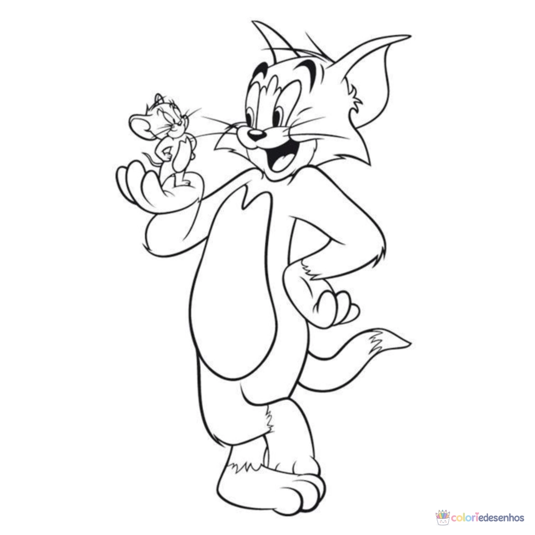 Tom e Jerry para colorir