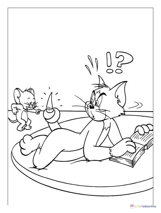 Tom e Jerry para colorir