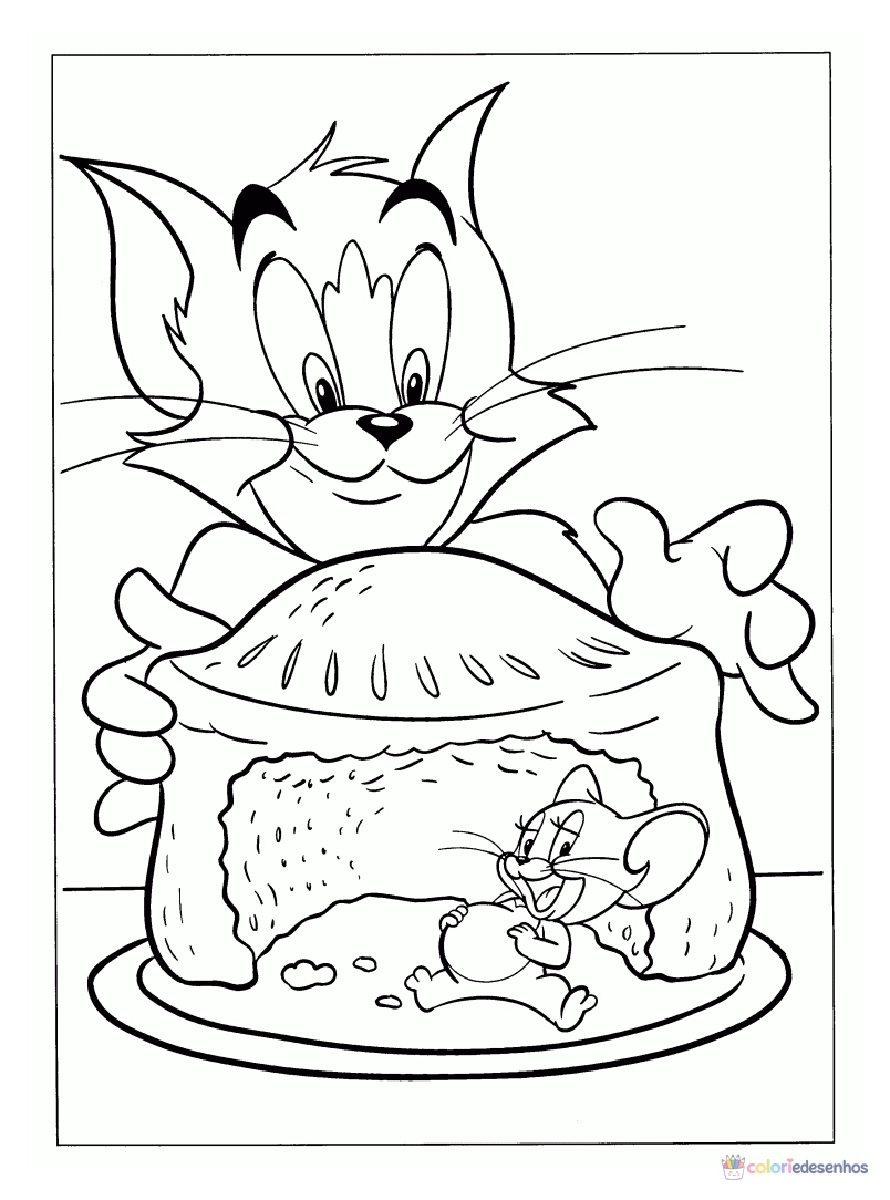 Tom e Jerry para colorir