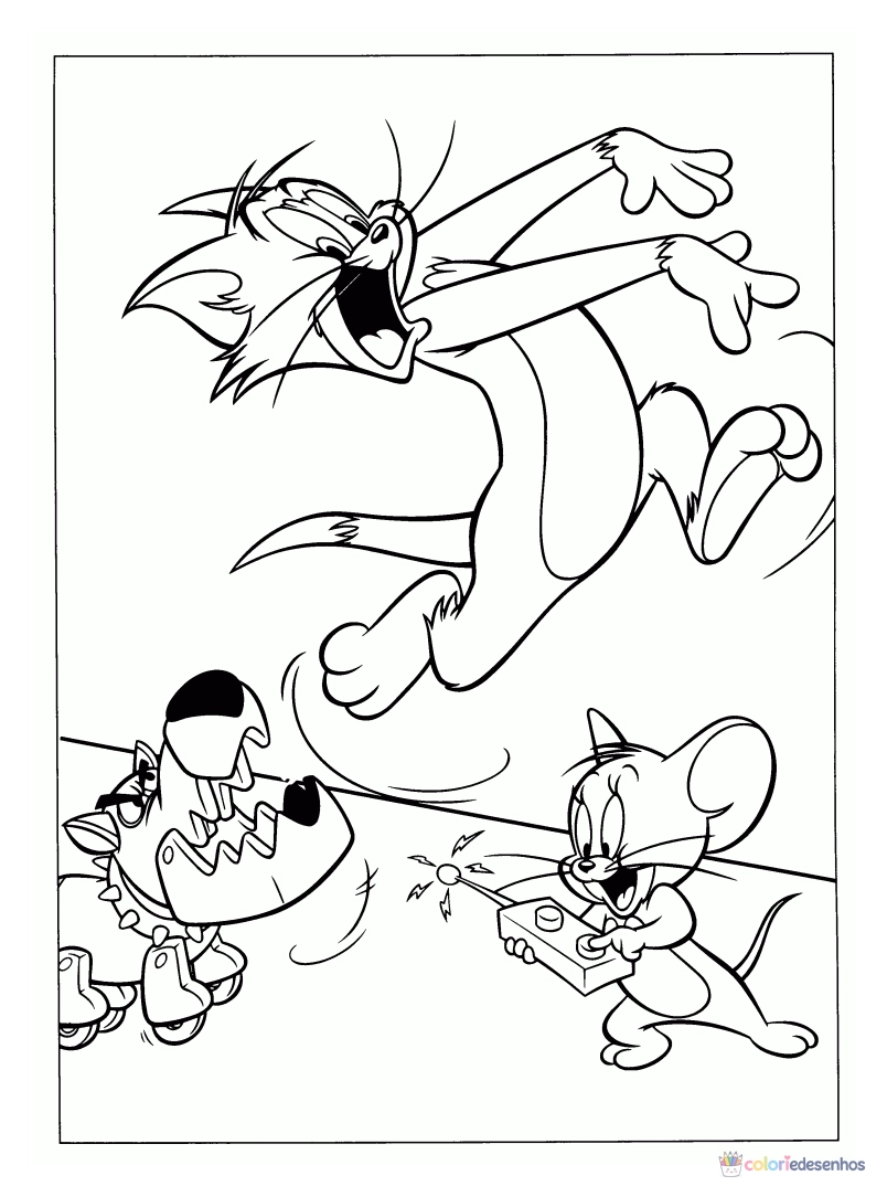 Tom e Jerry para colorir