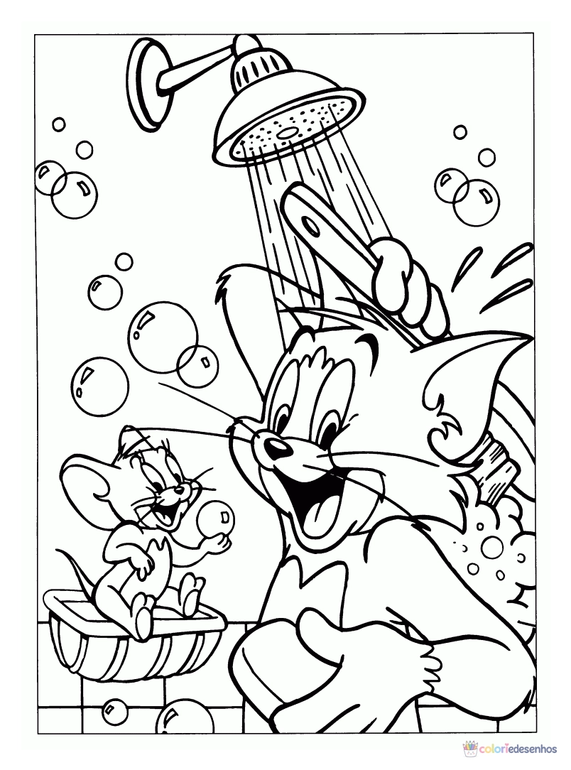 Tom e Jerry para colorir