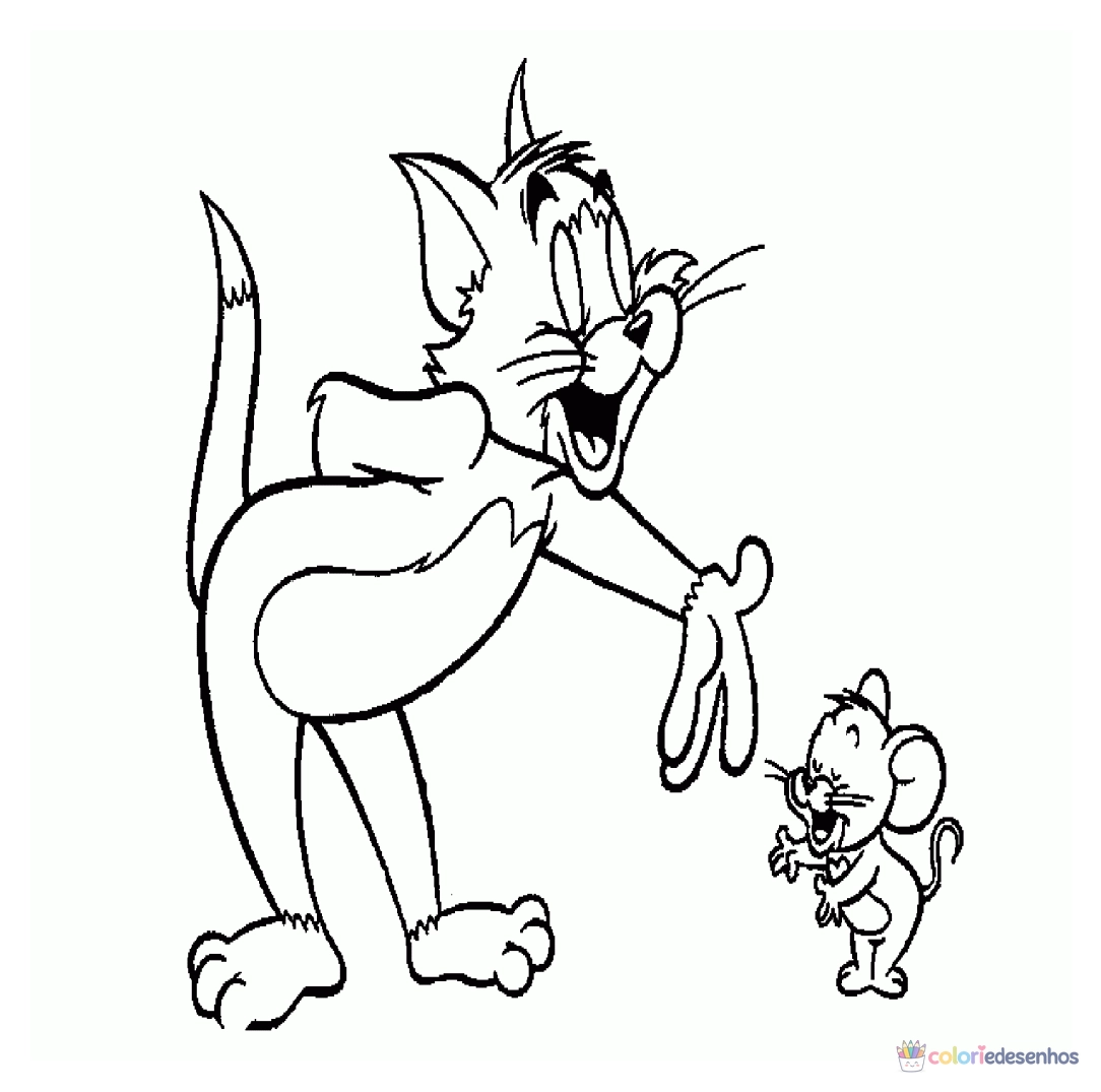 Tom e Jerry para colorir