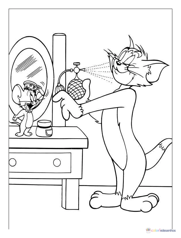 Tom e Jerry para colorir