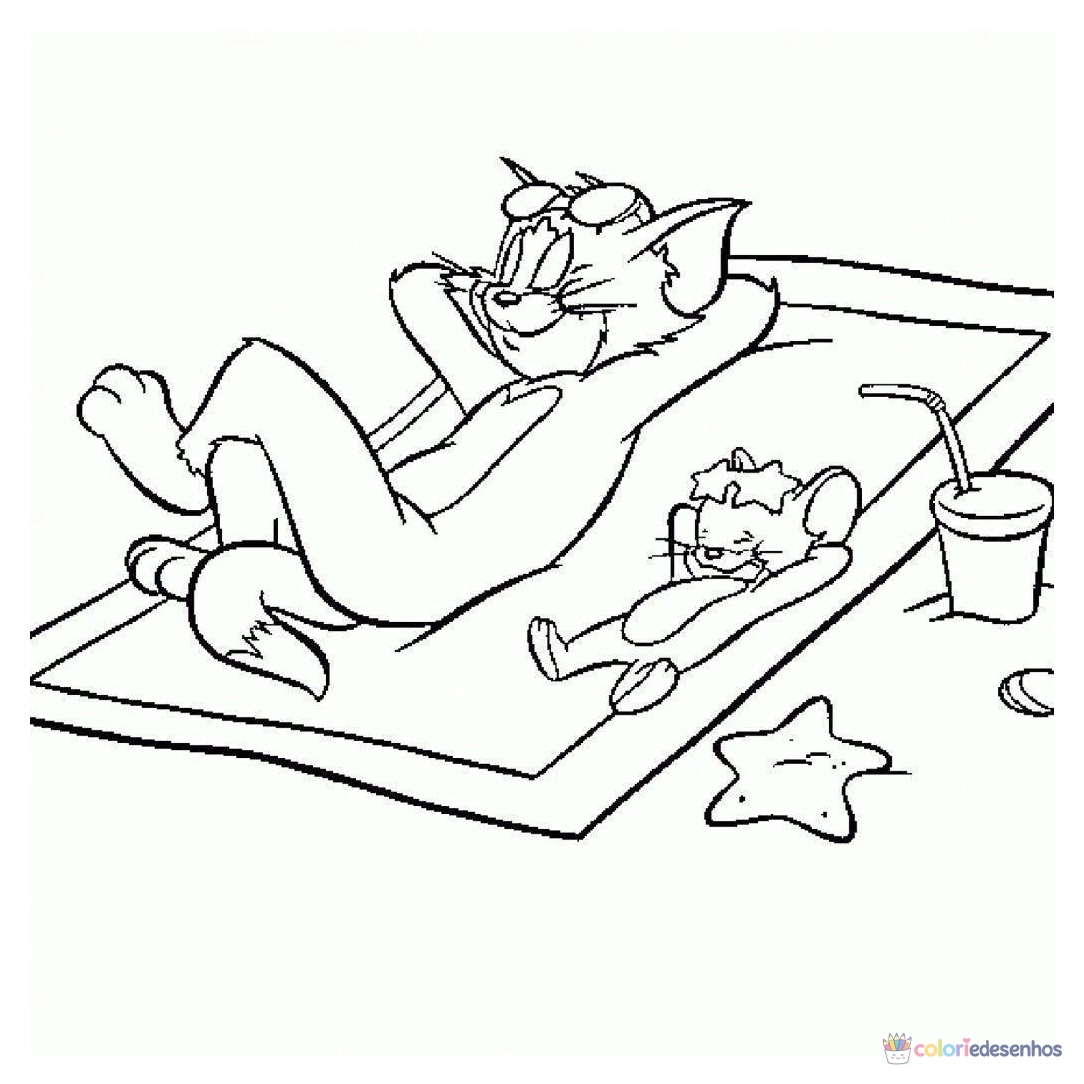 Tom e Jerry para colorir