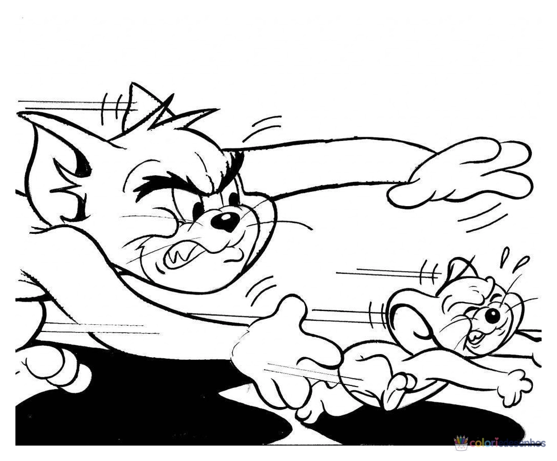 Tom e Jerry para colorir