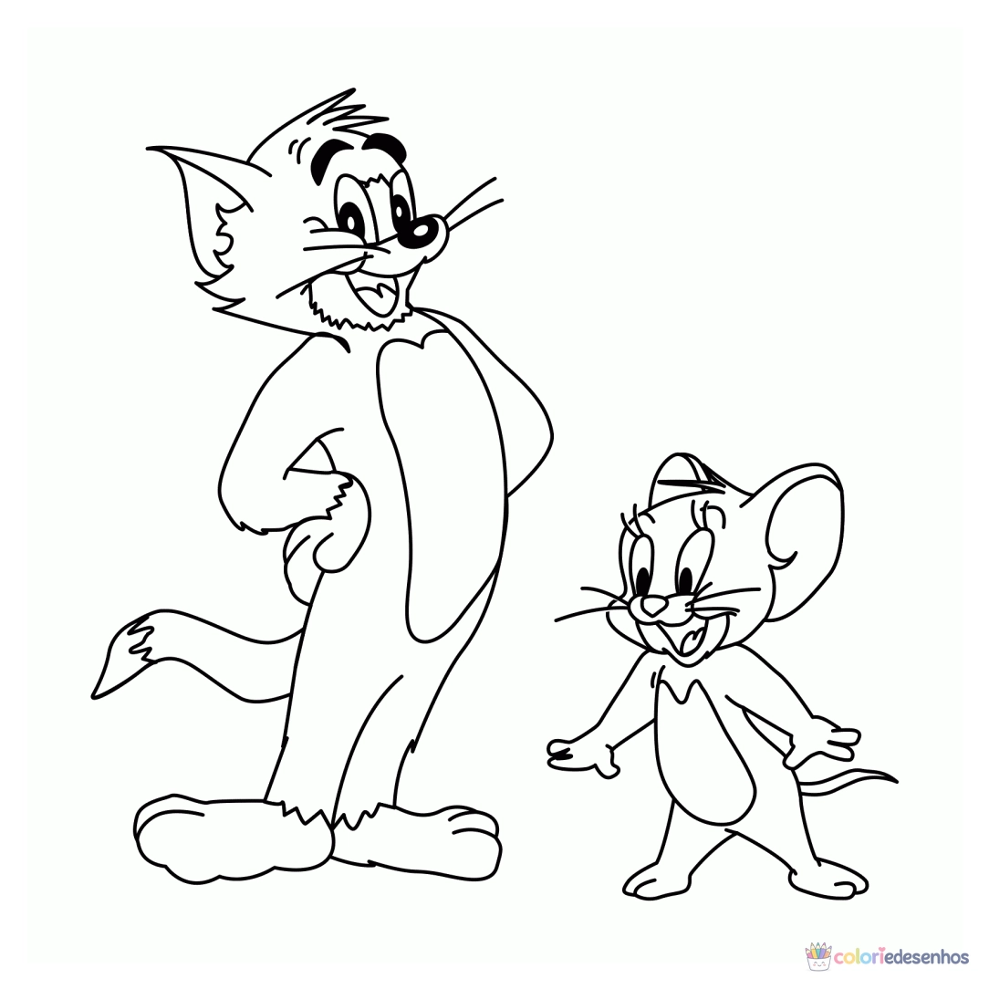 Tom e Jerry para colorir