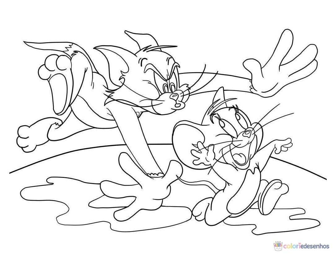 Tom e Jerry para colorir