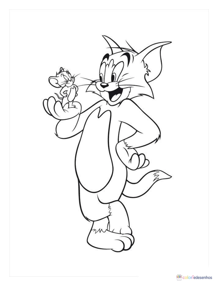 Tom e Jerry para colorir