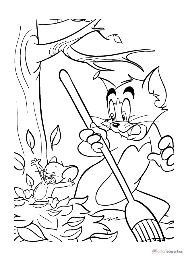 Tom e Jerry para colorir