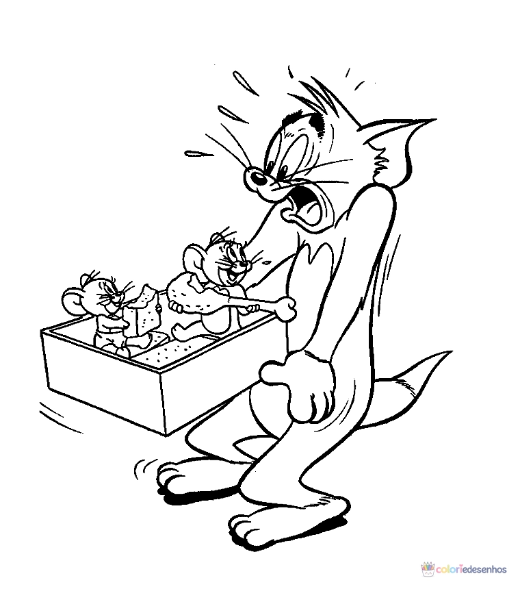 Tom e Jerry para colorir