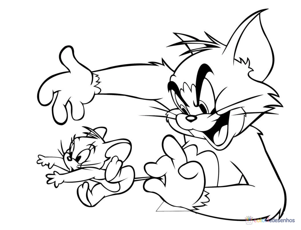 Tom e Jerry para colorir