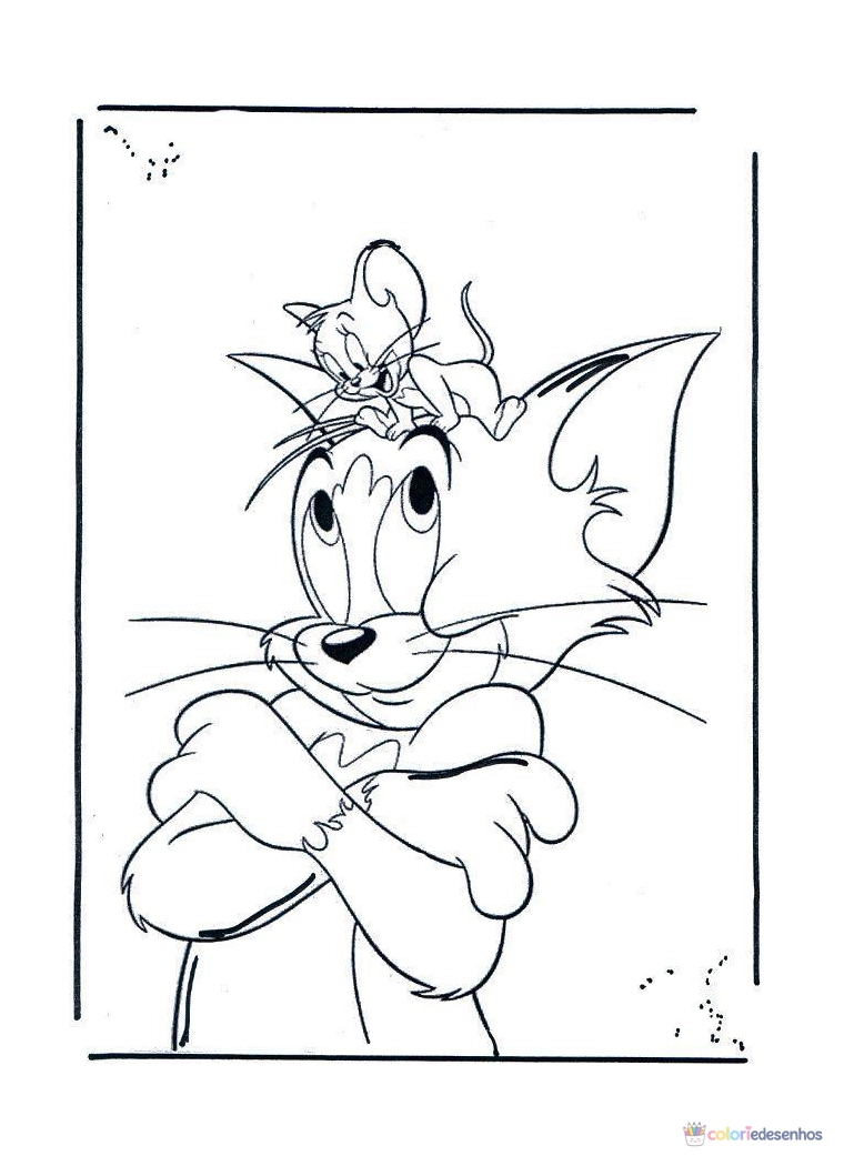 Tom e Jerry para colorir