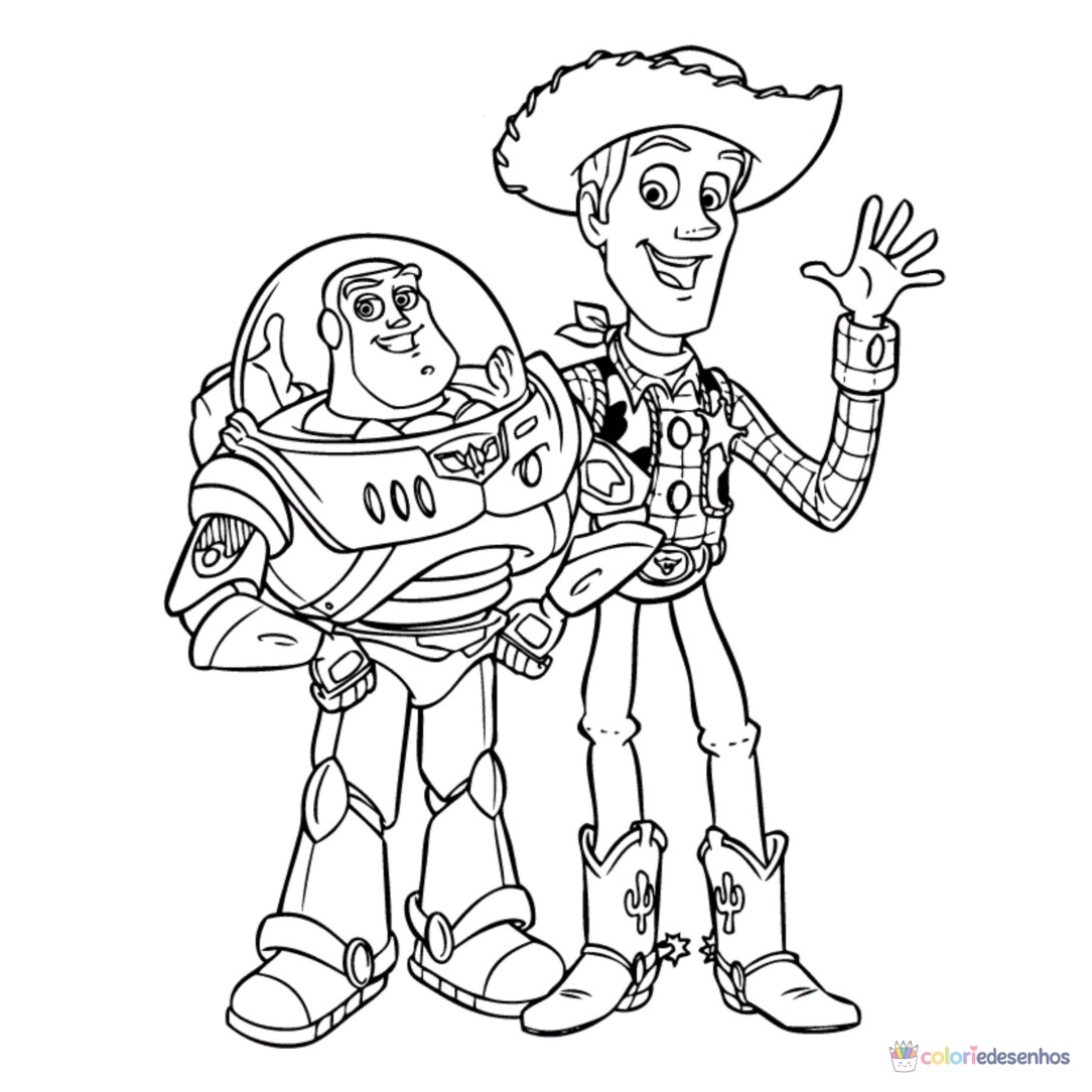 Toy Story para colorir