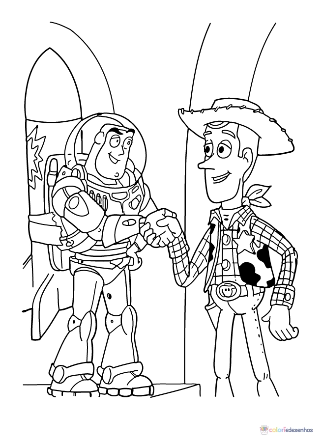Desenhos de Toy Story para colorir