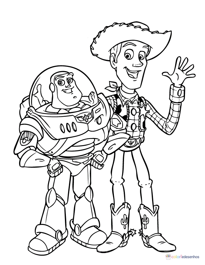 Toy Story para colorir