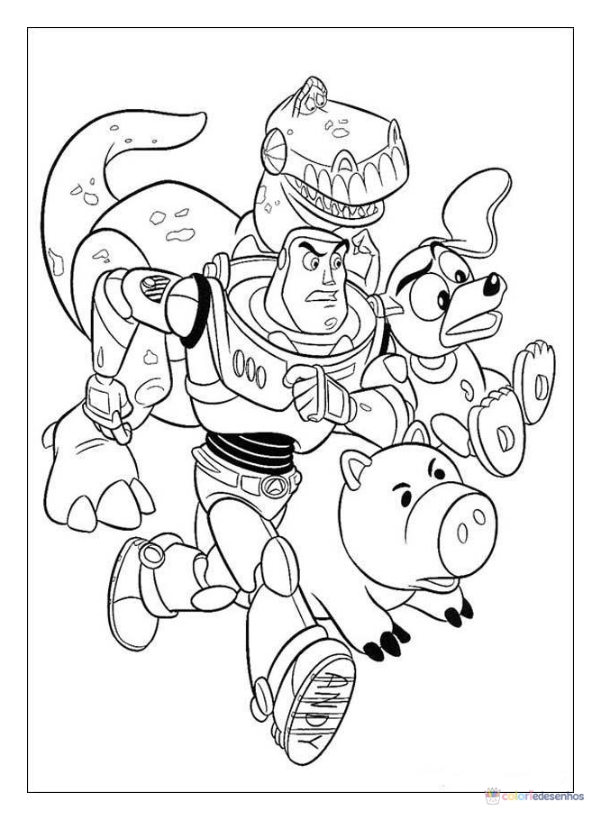Toy Story para colorir