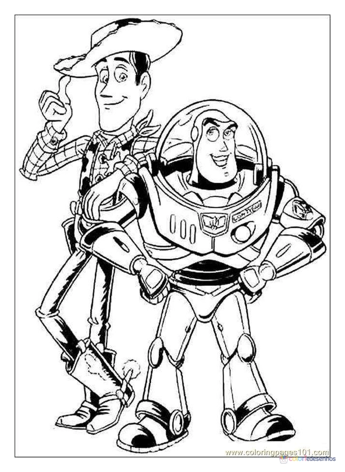 Toy Story para colorir
