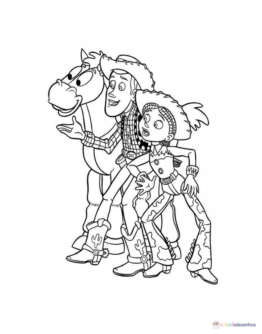 Toy Story para colorir