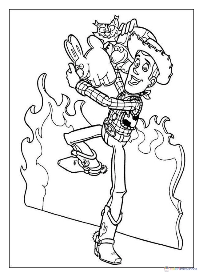 Toy Story para colorir