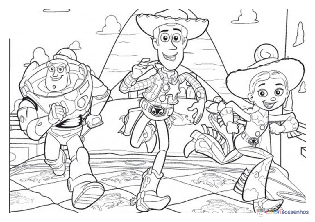 Toy Story para colorir