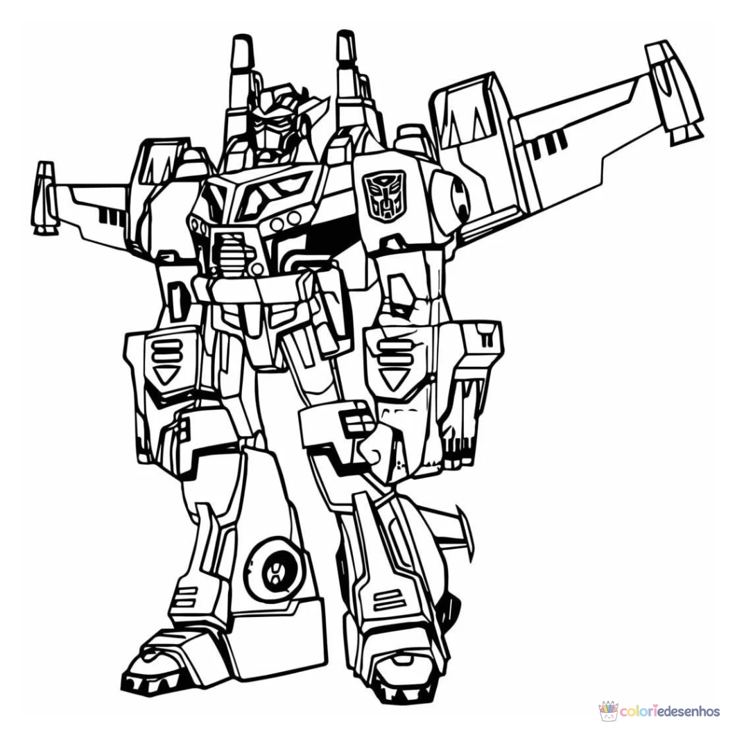 Transformers para colorir