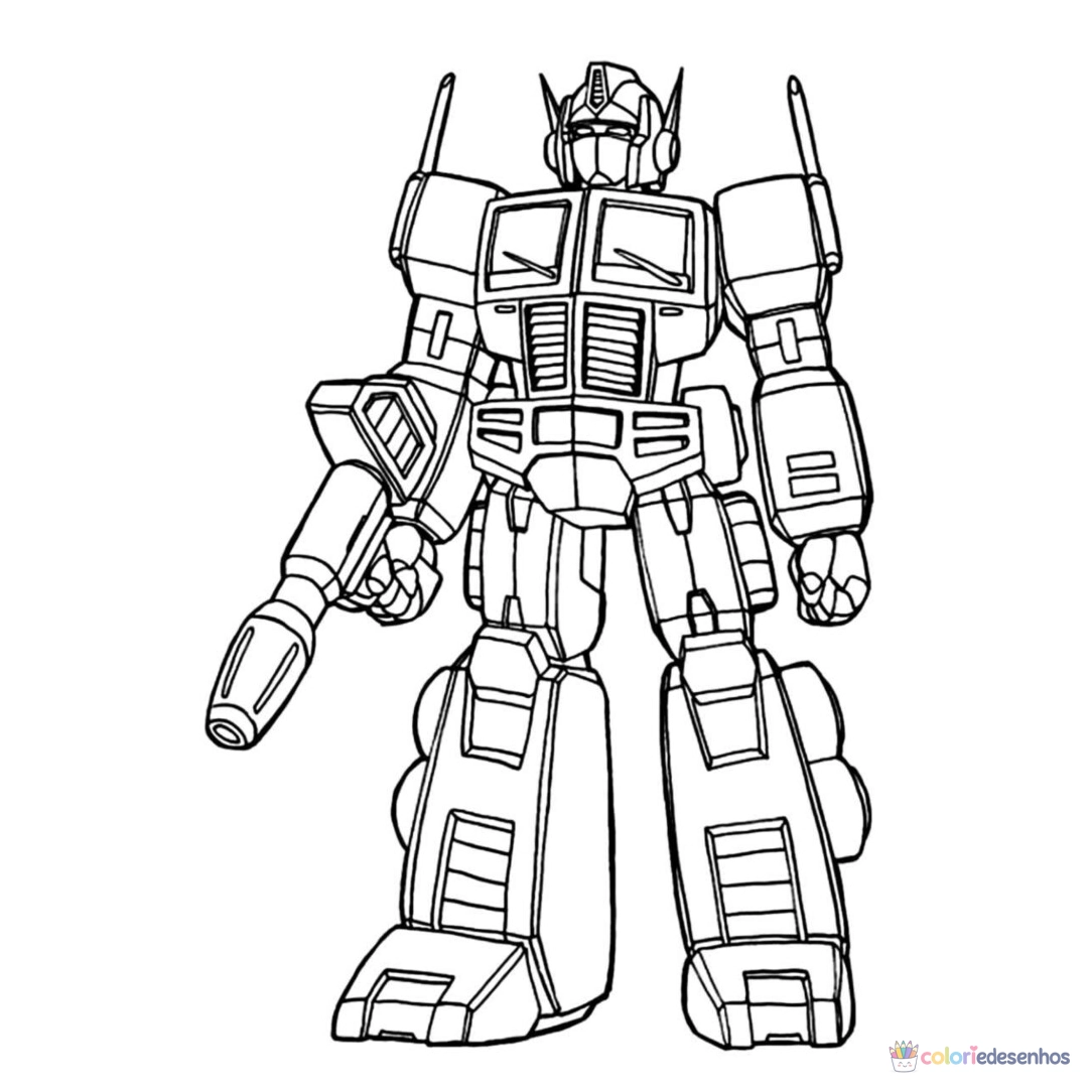 Transformers para colorir
