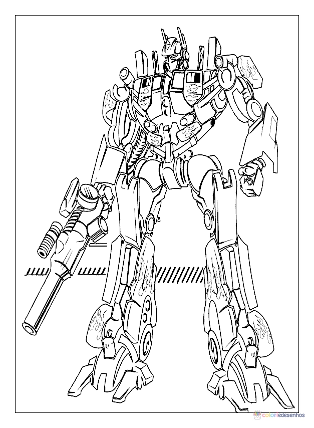 Desenhos de Transformers para colorir