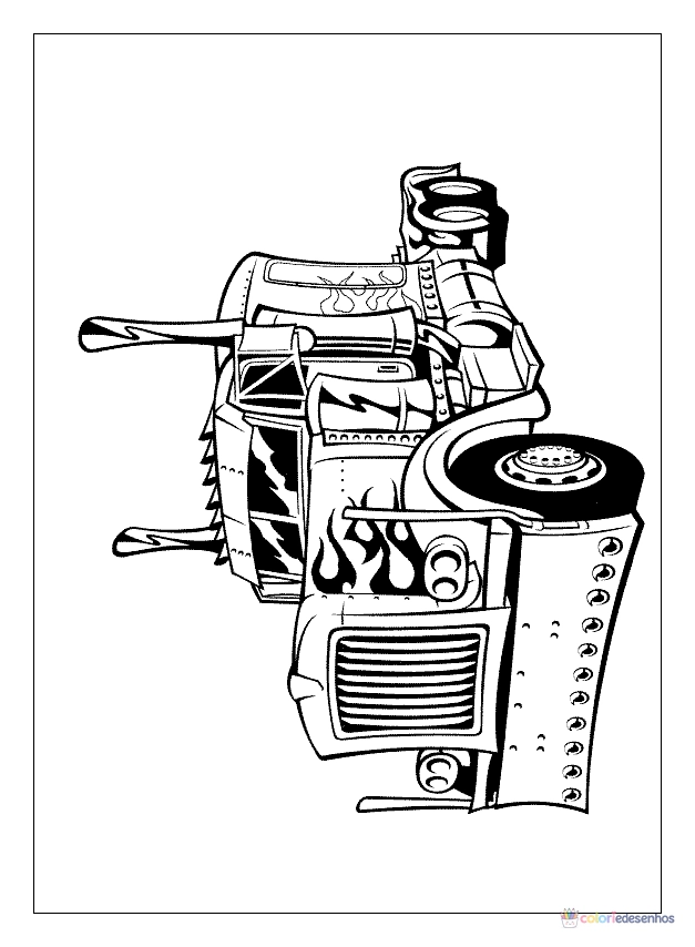 Transformers para colorir