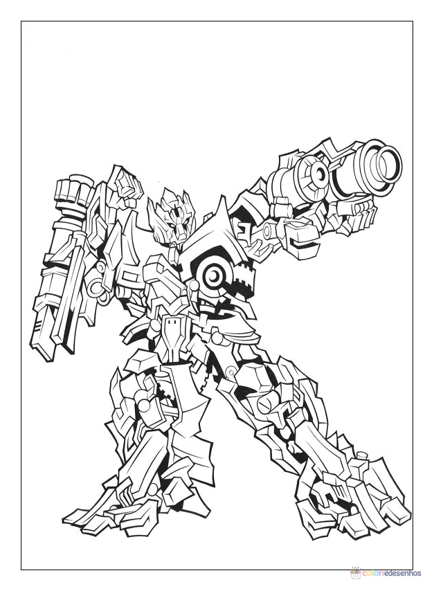 Transformers para colorir