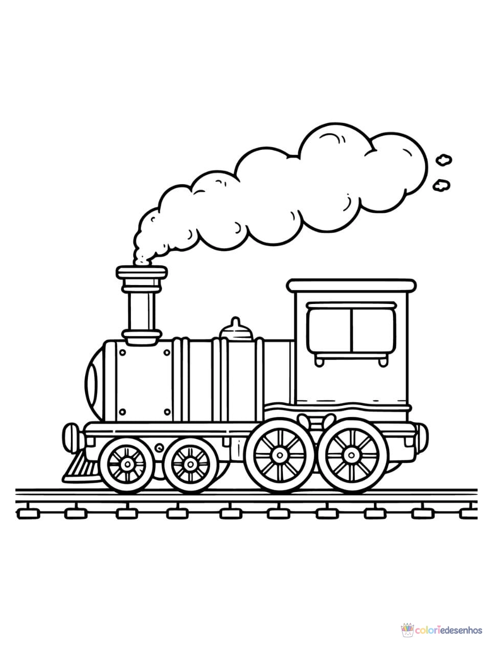 Desenhos de Trem para colorir