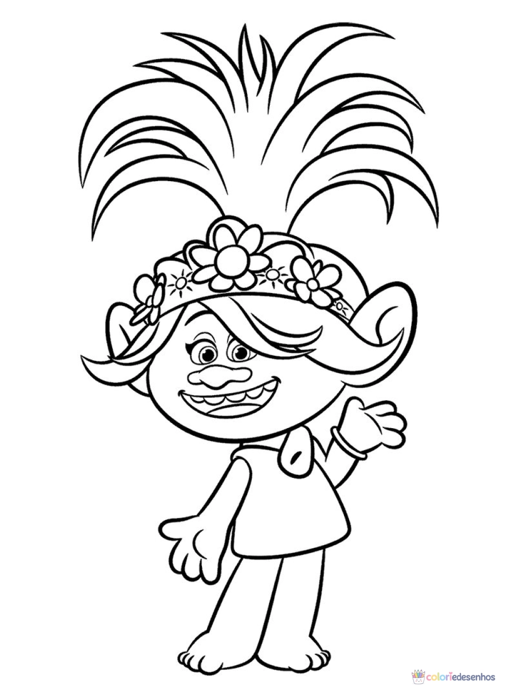 Trolls para colorir