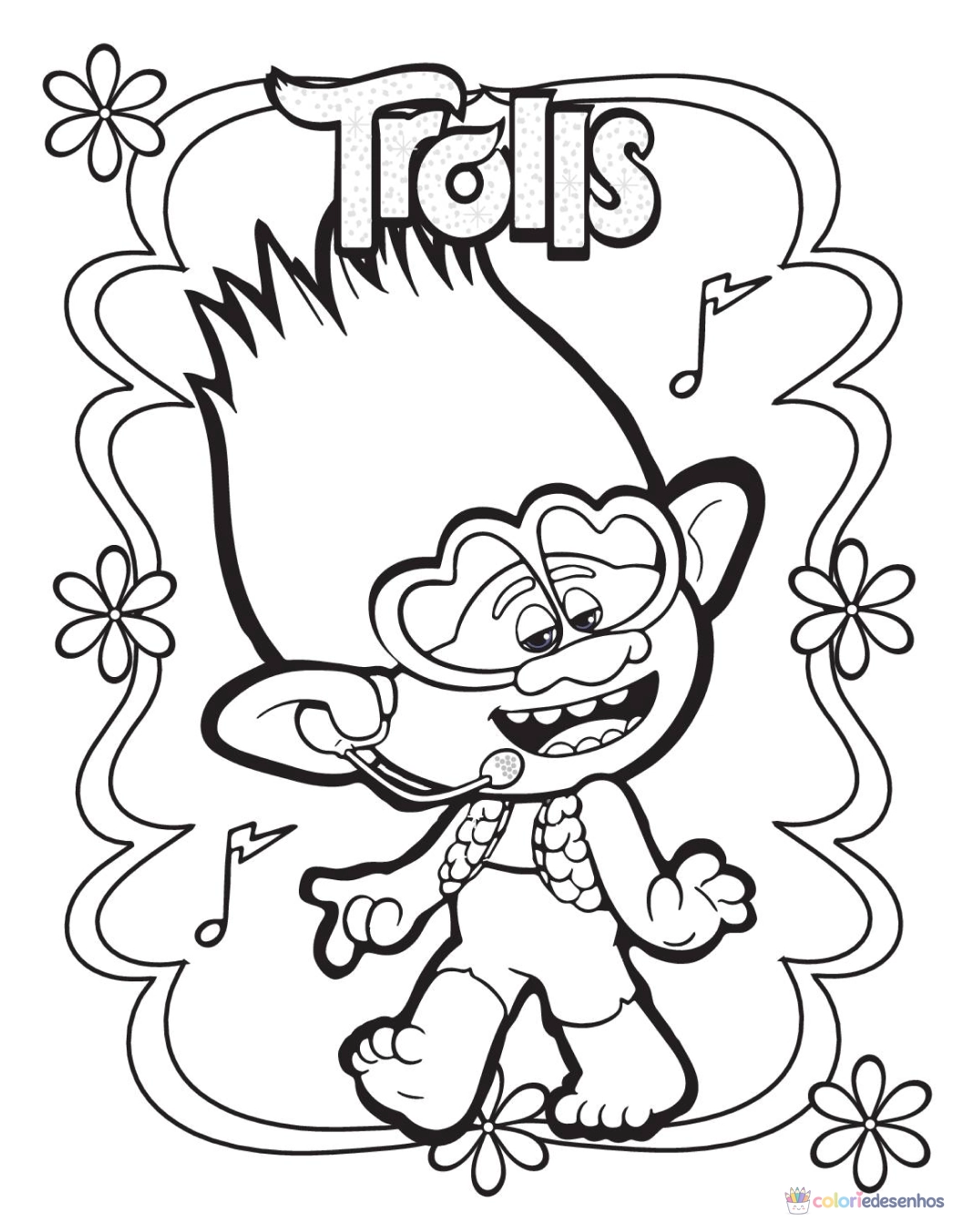 Trolls para colorir