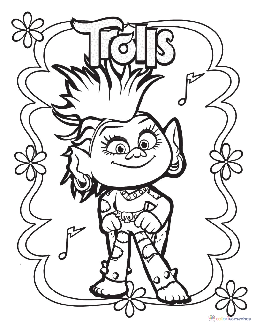 Trolls para colorir