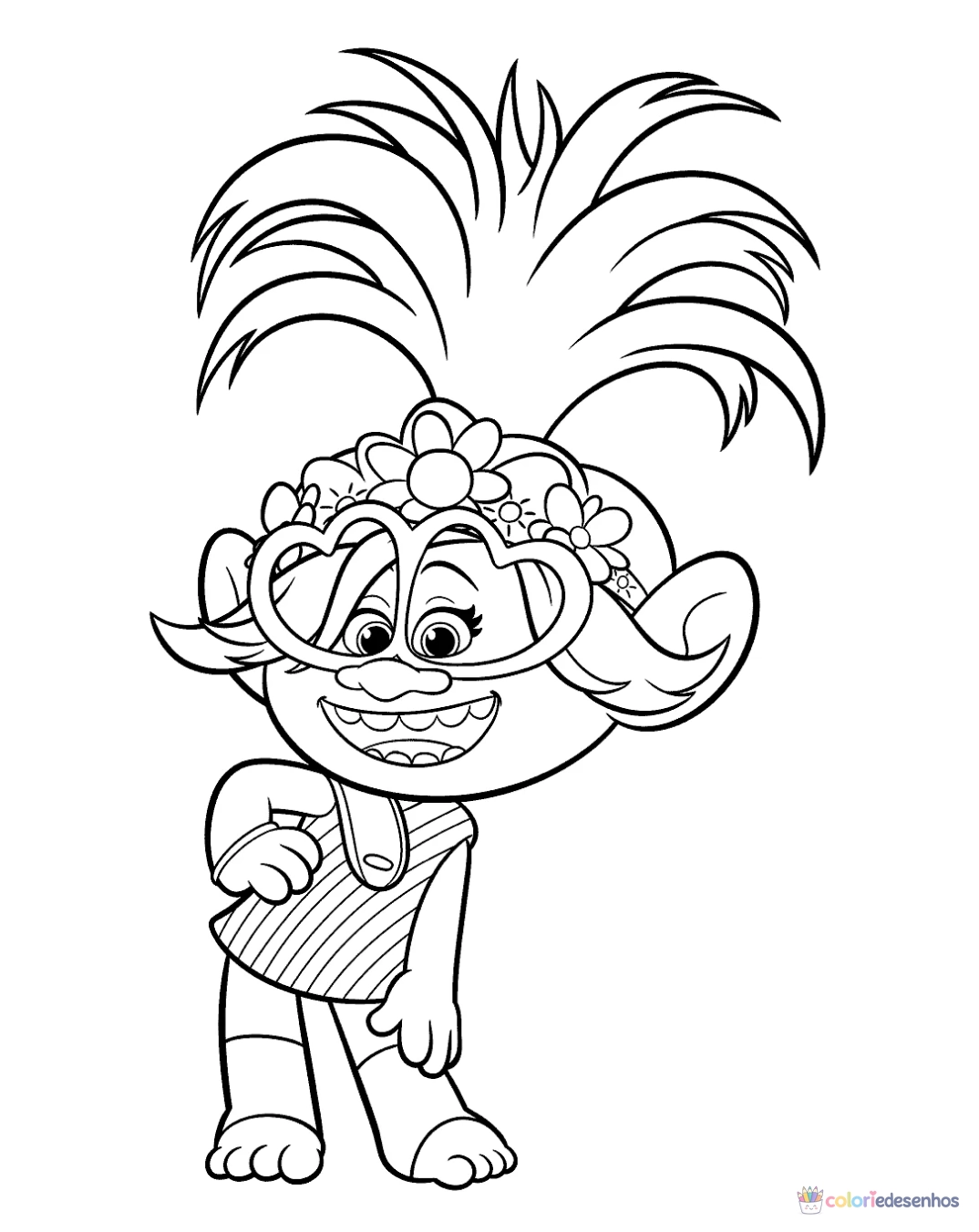 Trolls para colorir