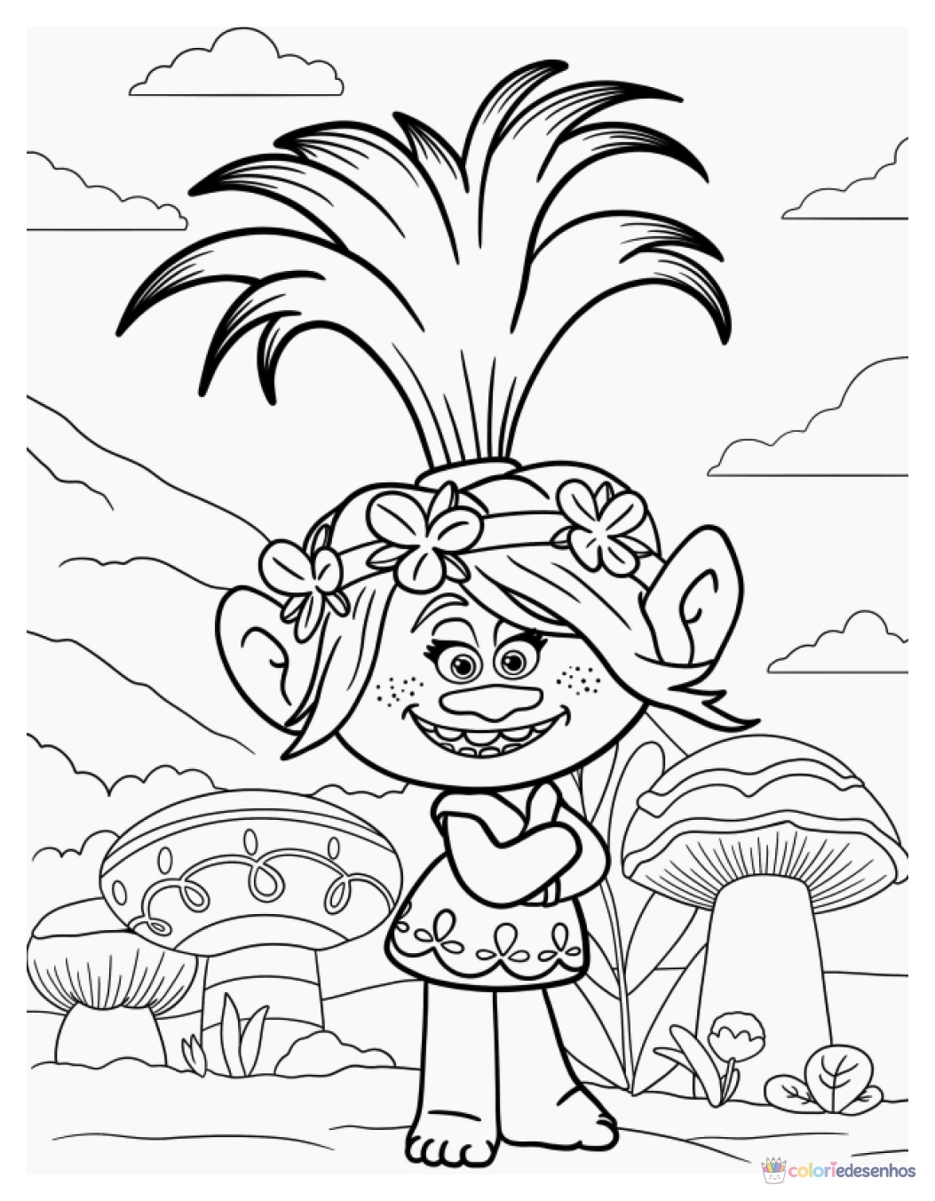 Trolls para colorir