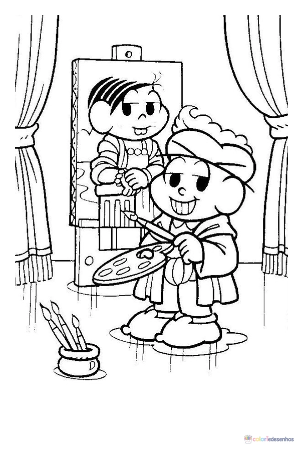 Turma da Mônica para colorir