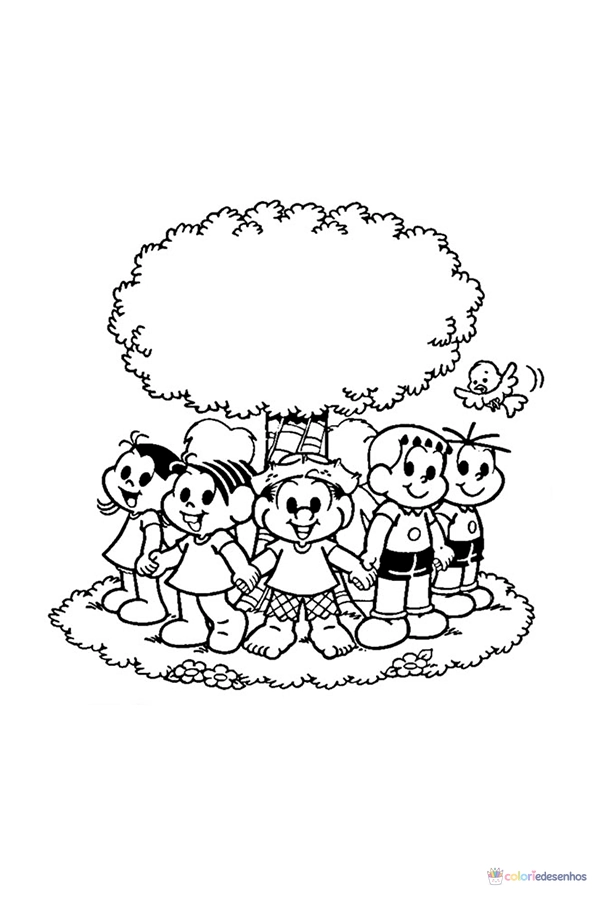 Turma da Mônica para colorir