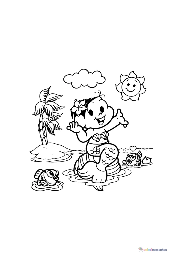 Turma da Mônica para colorir