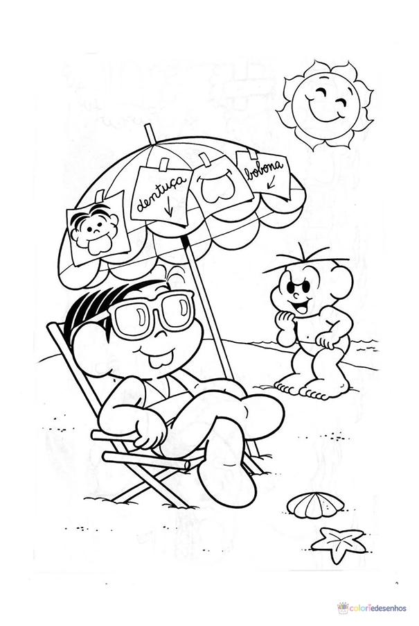 Turma da Mônica para colorir