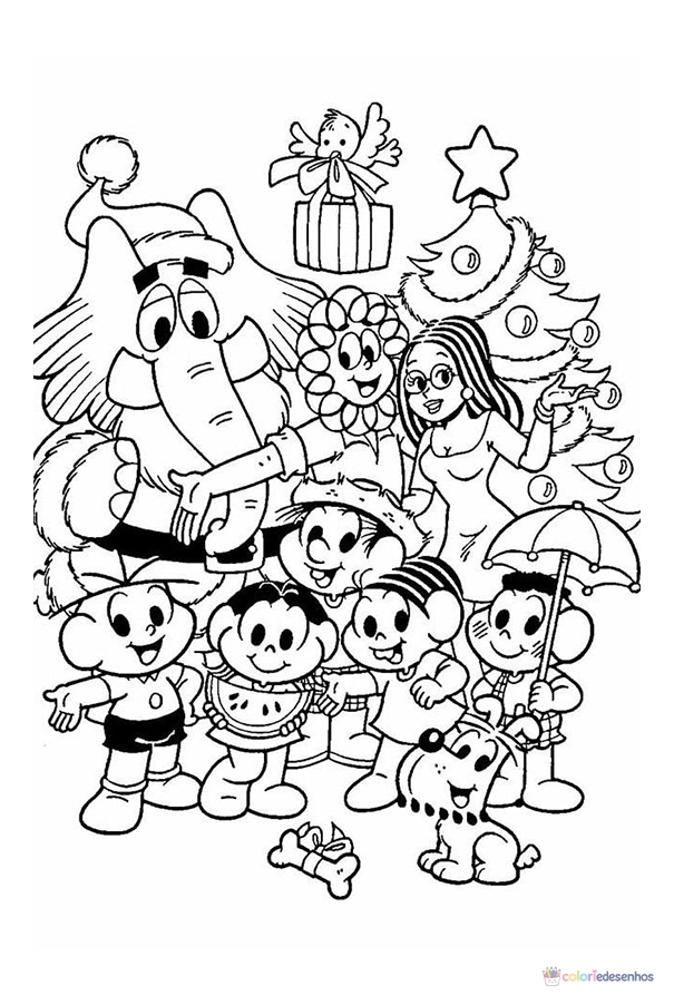 Turma da Mônica para colorir
