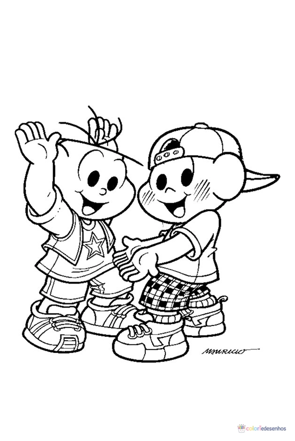 Turma da Mônica para colorir