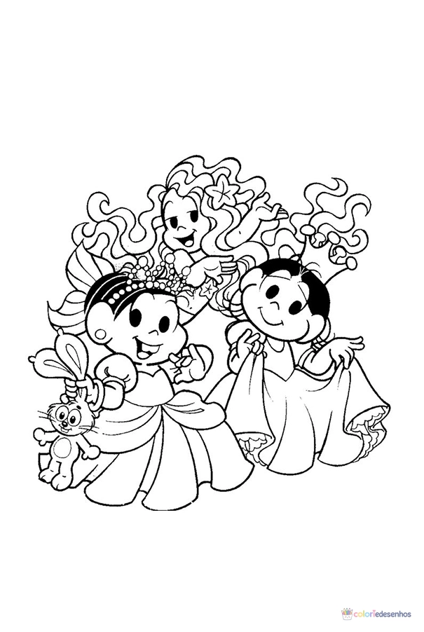 Turma da Mônica para colorir